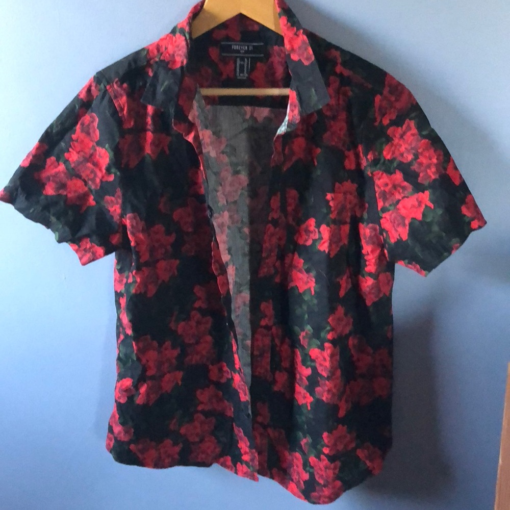 F21 button down